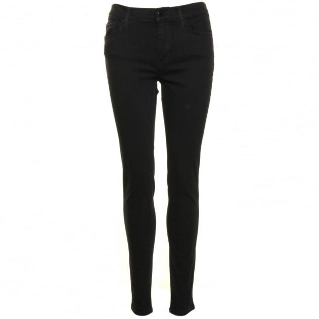 Womens Black Rebound Skinny Fit Jeans