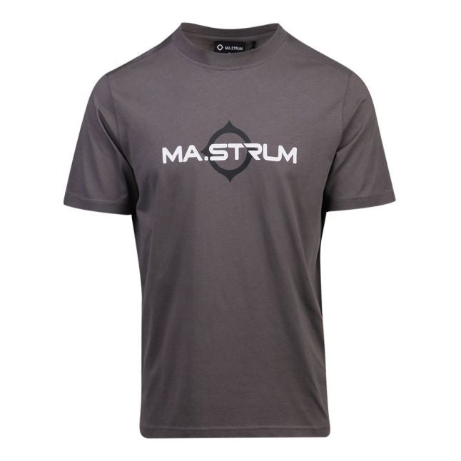 Mens Dark Slate Logo Print S/s T Shirt