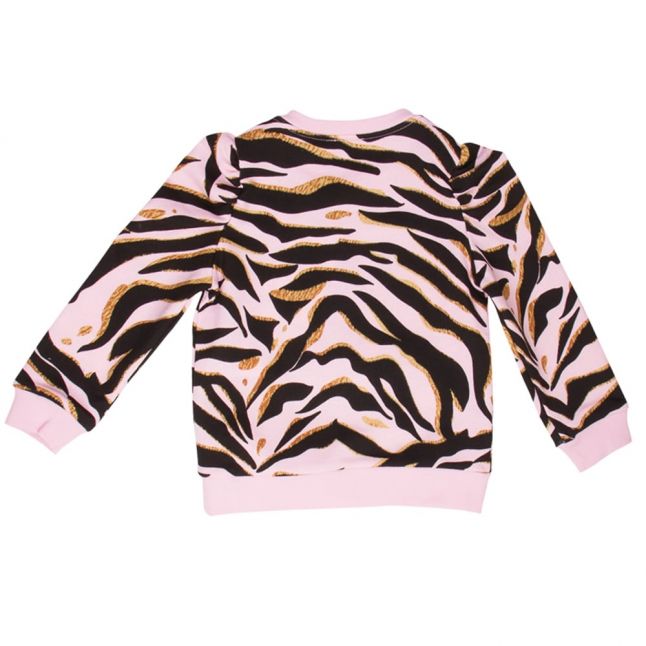 Girls Light Pink Tiger 10 Sweat Top