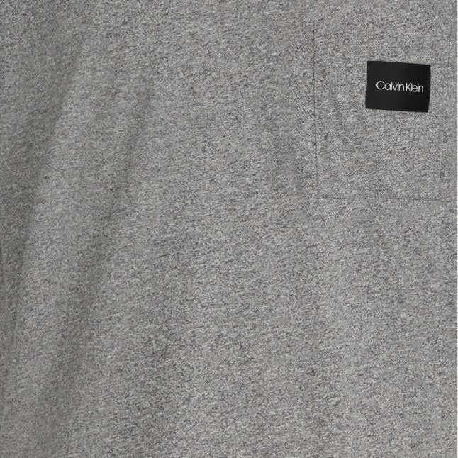 Mens Mid Grey Heather Pocket S/s T Shirt