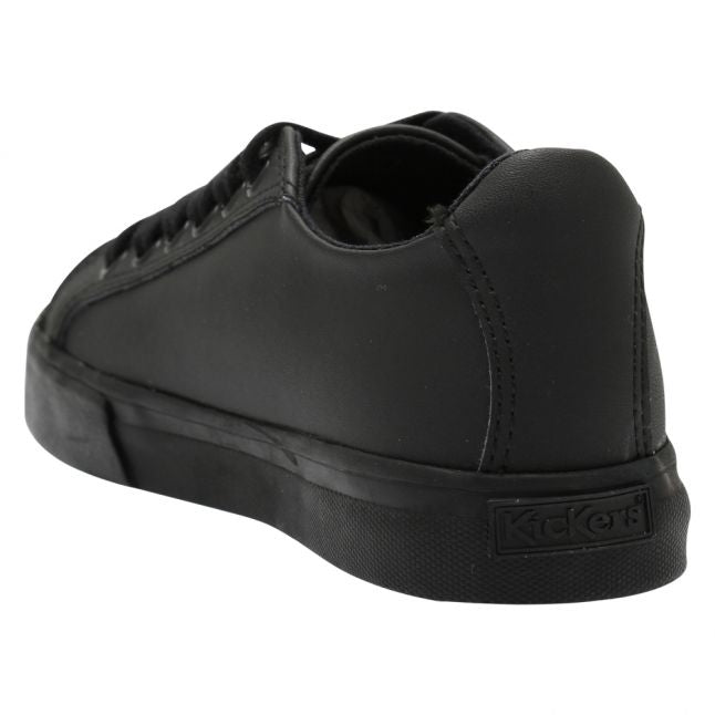 Youth Black Tovni Lacer Shoes (3-6)