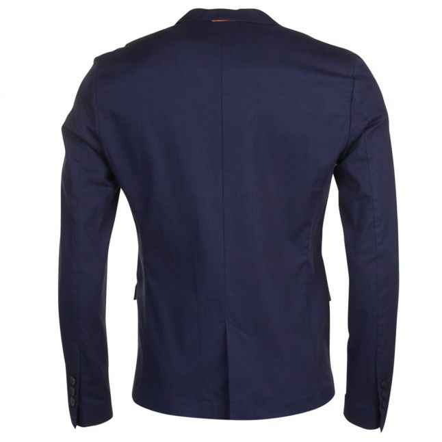 Boss Orange Mens Blue Tailored Benestretch7 Jacket