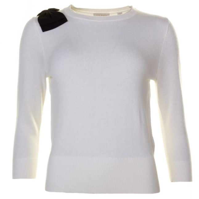 Womens Cream Callah Bow Detail Jumper