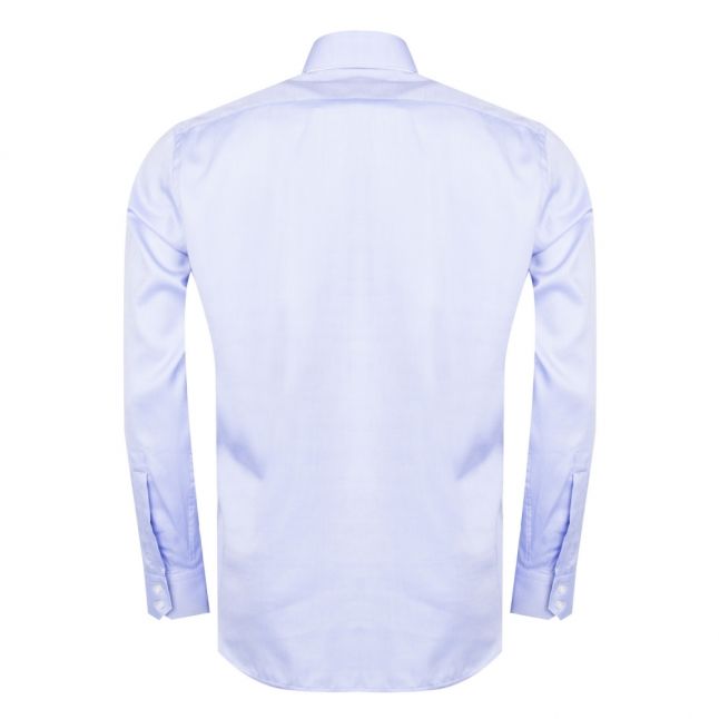 Mens Light Blue Veraldi Print Regular Fit L/s Shirt