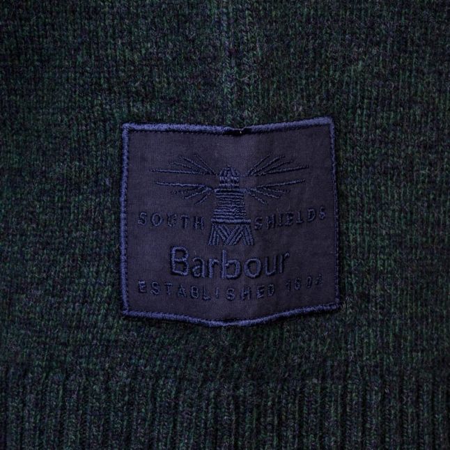 Heritage Mens Forest Mix Staple Lambswool Crew Jumper