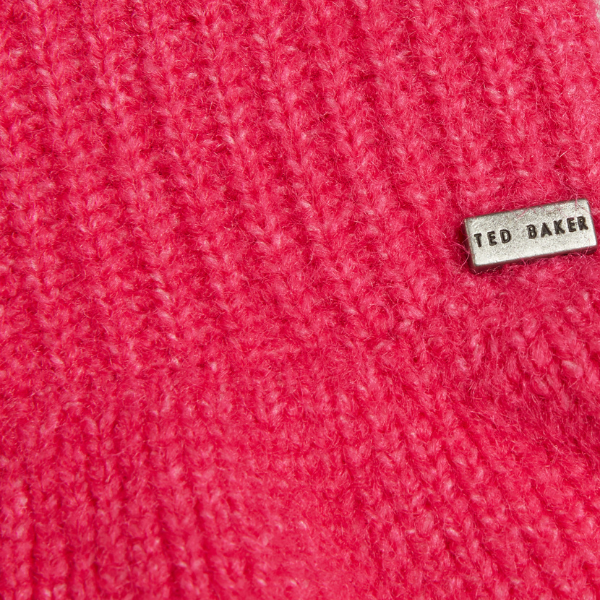 Womens Bright Pink Pipalee Frill Detail Knit