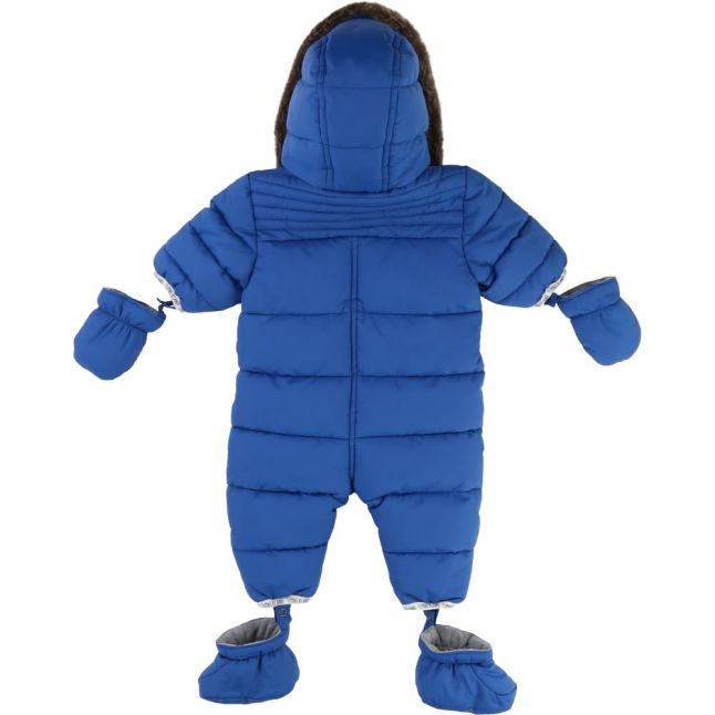 Baby Electric Blue Hooded Snowsuit