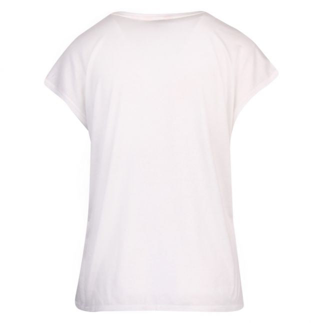 Womens Ivory Kcarmaa Woodland Woven Front T Shirt