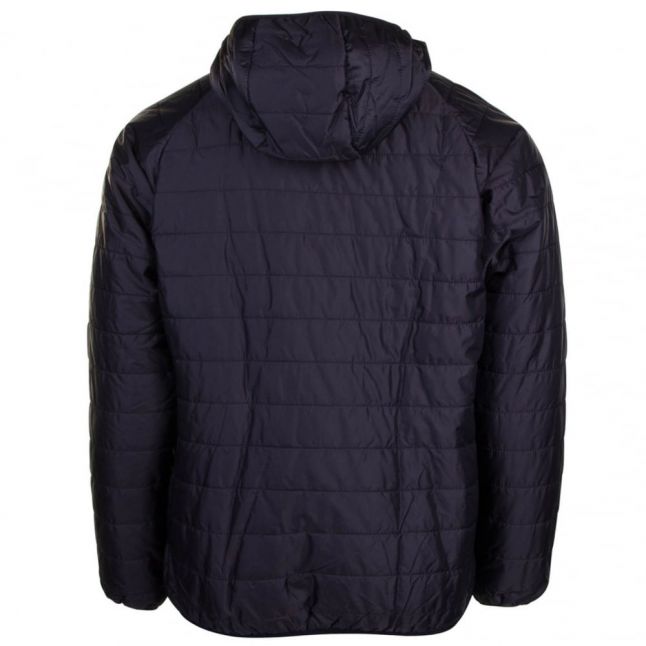 Mens Black Level Hooded Quilted Jacket