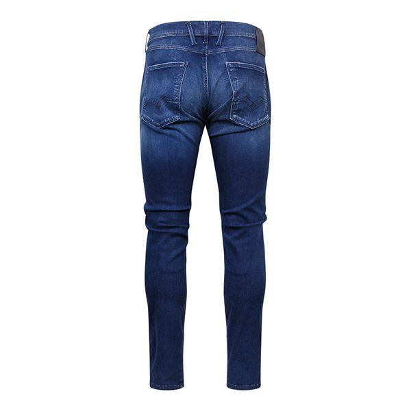 Mens Medium Blue Anbass Slim Fit Jeans