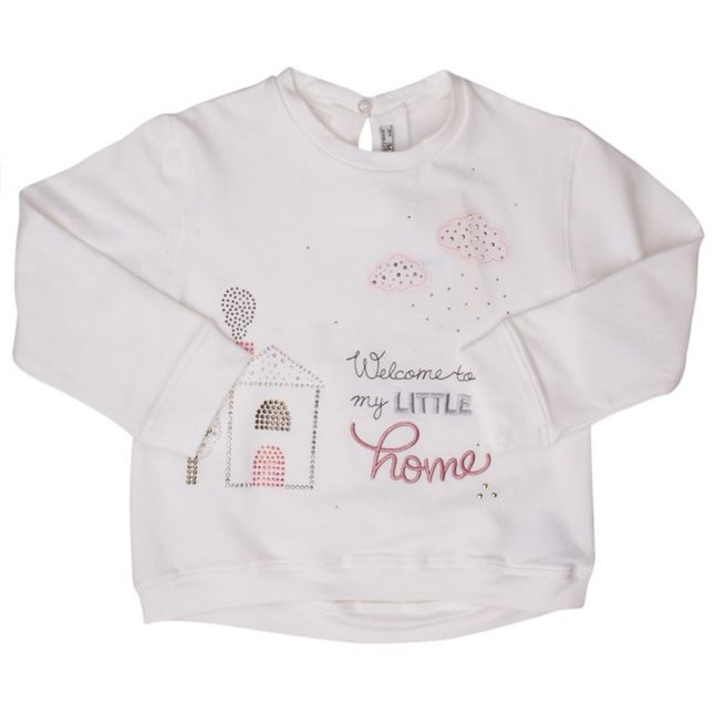 Girls Natural & Gum Little Home Sweat Top