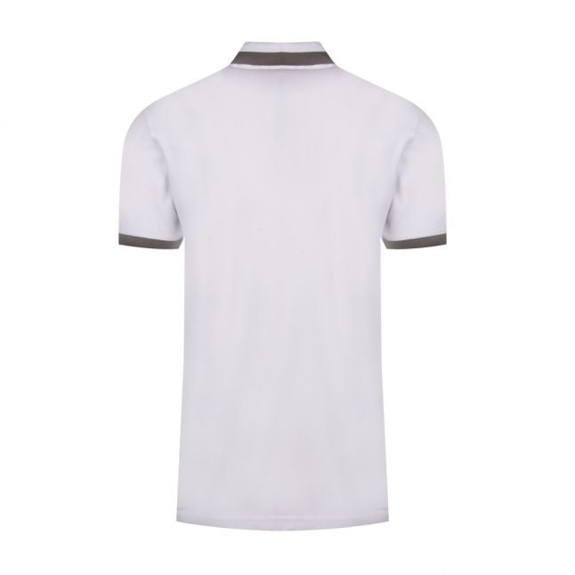 Casual Mens White Ptrans Tipped S/s Polo Shirt