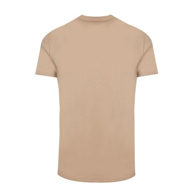 Mens Sand Basic Regular Fit S/s T Shirt