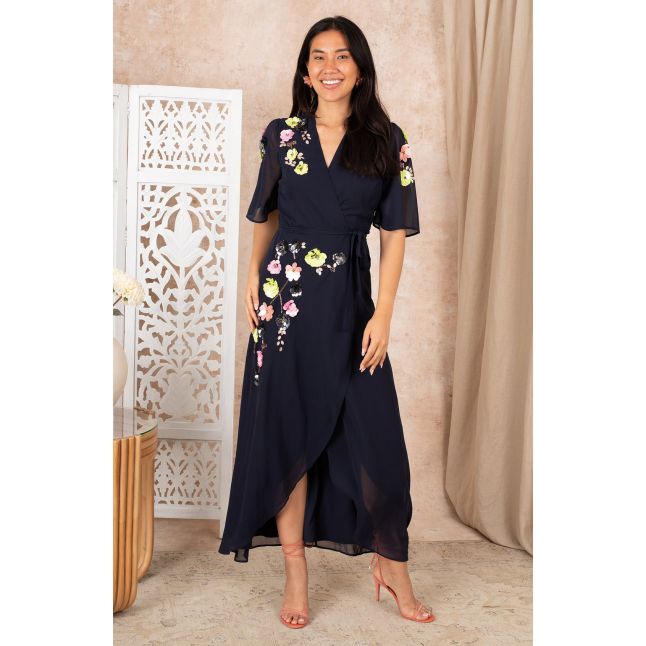 Womens Navy The Farrah Maxi Dress