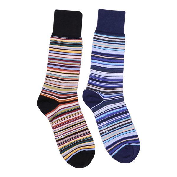 Mens Paul Smith Mixed Signature 2 Pack Socks