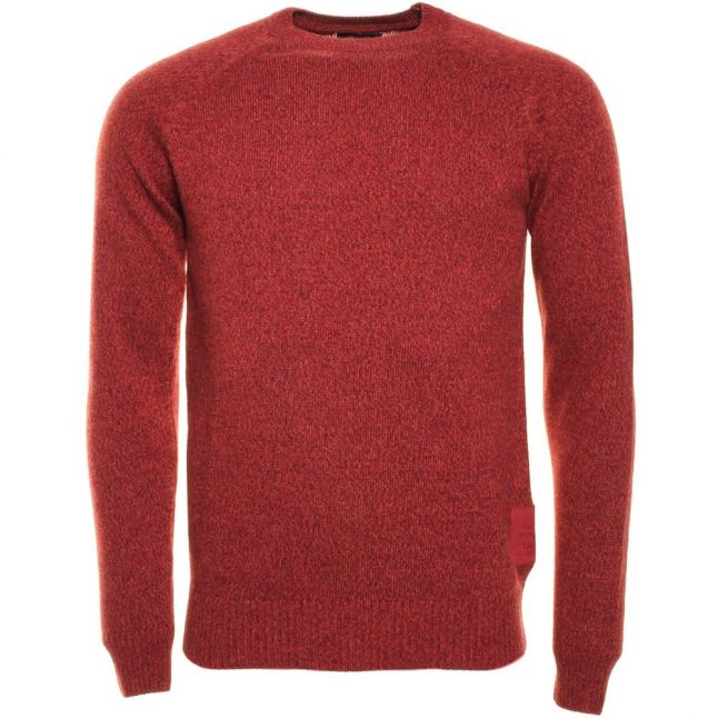 Mens Ruby Staple Lambswool Crew Knitted Jumper