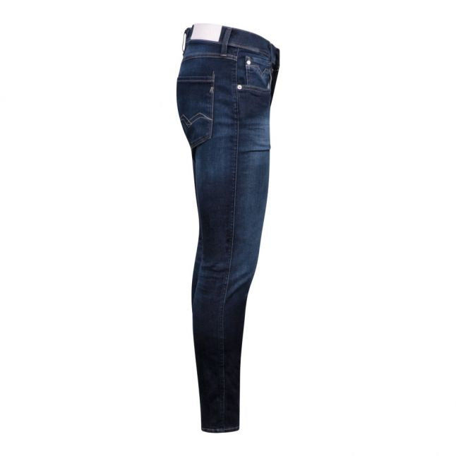 Mens Dark Blue Anbass Slim Fit Jeans