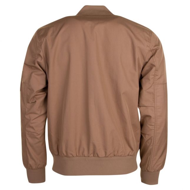 Mens Kraft Beige Branded Bomber Jacket