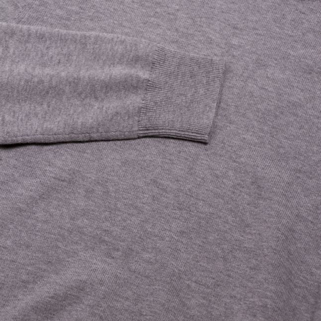 Casual Mens Light Grey Albonok Crew Neck Knitted Top