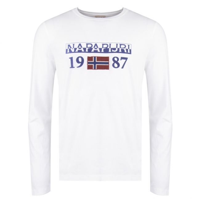 Mens Bright White Solin I L/s T Shirt