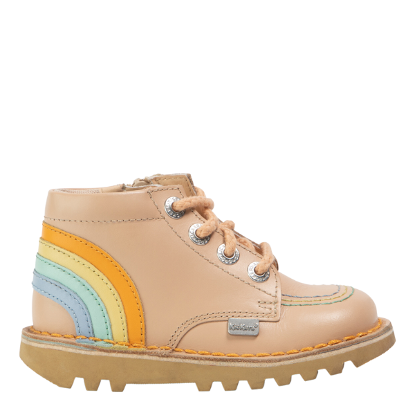 Infant Beige Hi Rainbow Boots