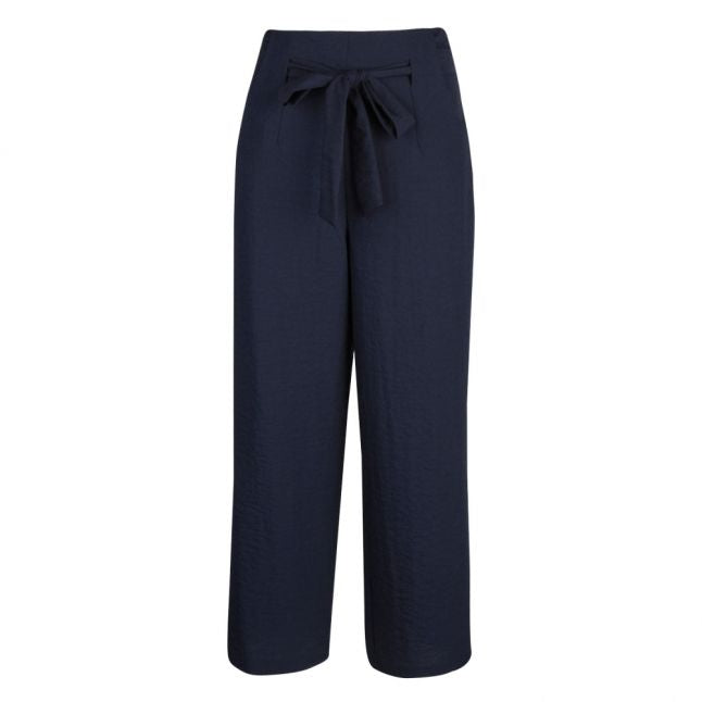 Womens Navy Vilinea High Waisted 7/8 Wide Pants