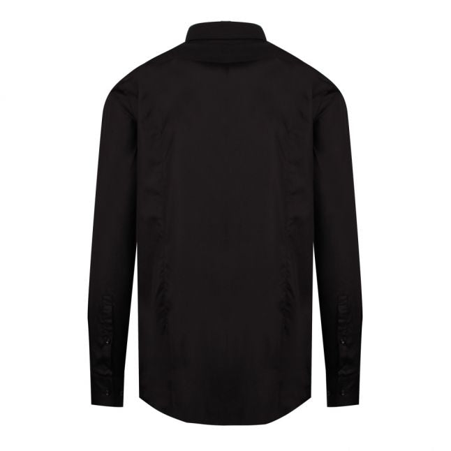 Mens Black Kenno Slim Fit L/s Shirt