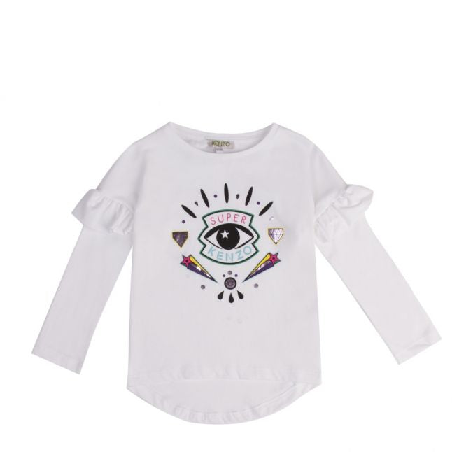 Junior Optic White Gemma Icon Eye L/s T Shirt