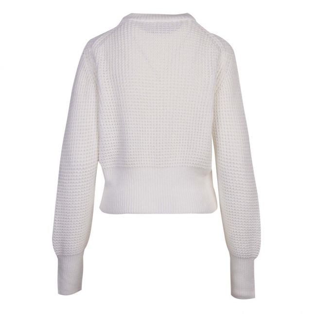 Womens Summer White Luna Mozart Knitted Jumper