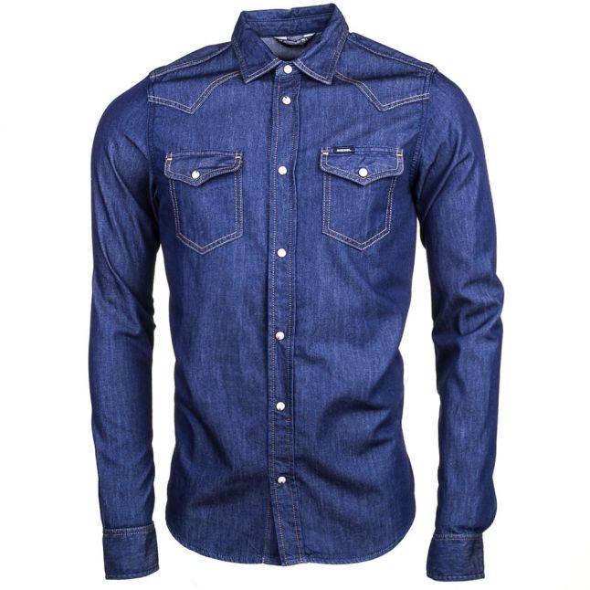 Mens Denim Wash New-Sonora-E Denim L/s Shirt