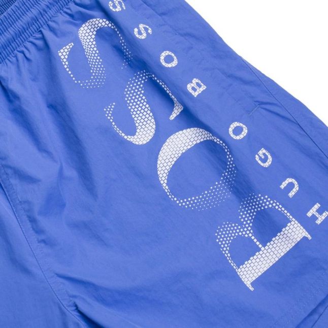 Mens Medium Blue Octopus Side Logo Swim Shorts