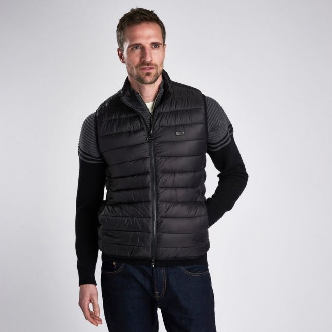 Mens Black Reed Gilet