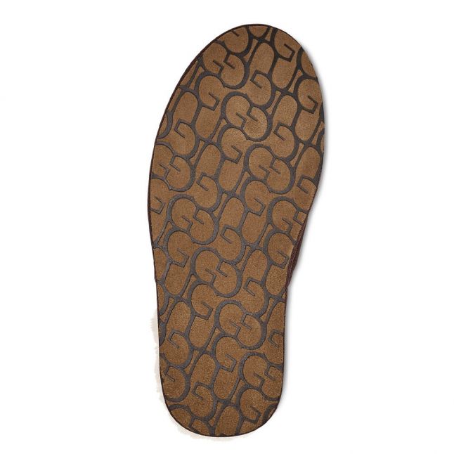 Mens Espresso Scuff Slippers