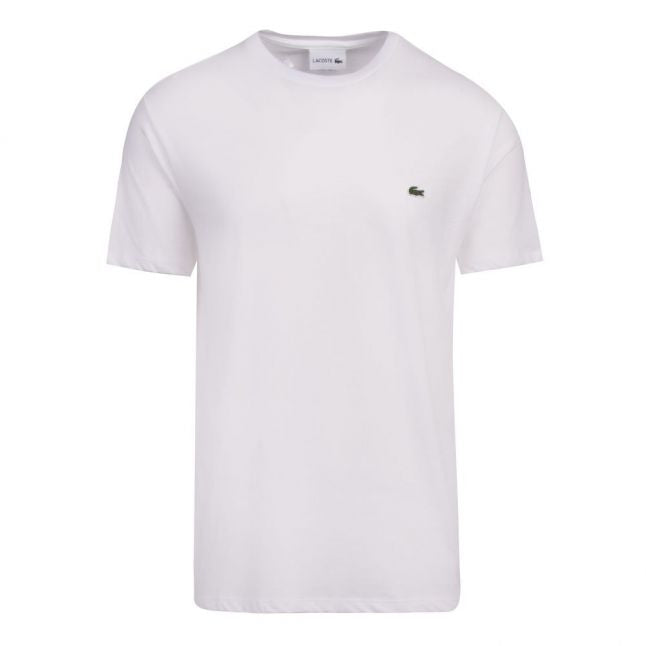 Mens Lacoste White Basic S/s T Shirt