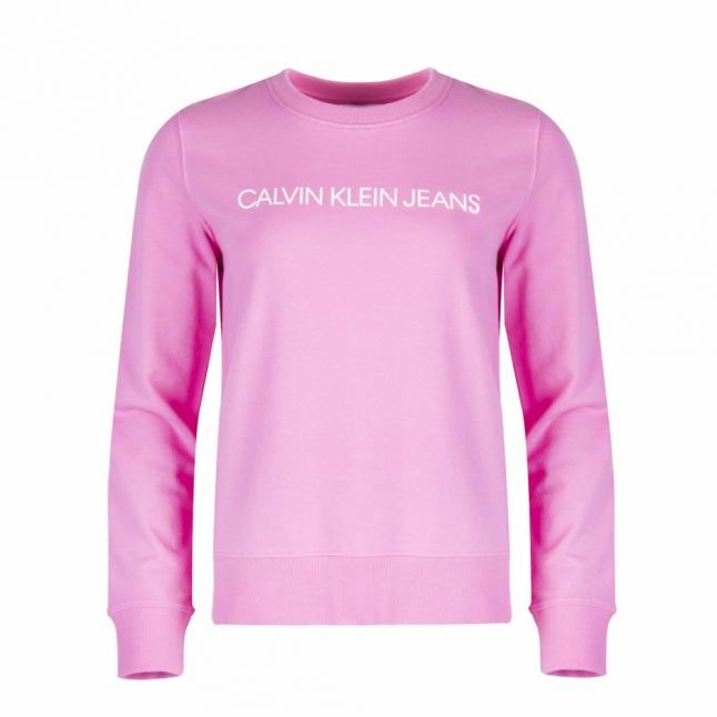 Womens Wild orchid Institutional Logo Crew Sweat