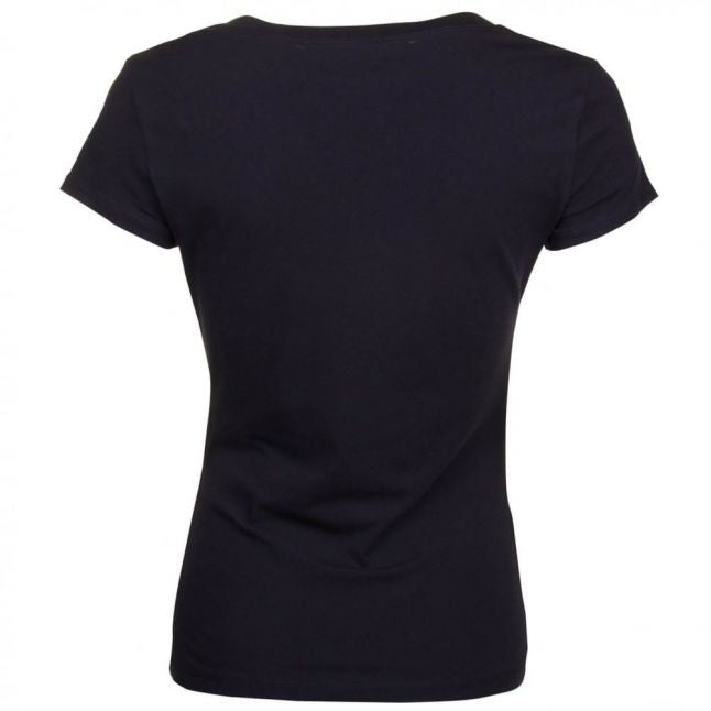 Womens Black Jewel Logo S/s T Shirt