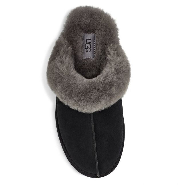 Womens Black/Grey UGG Slippers Scuffette II