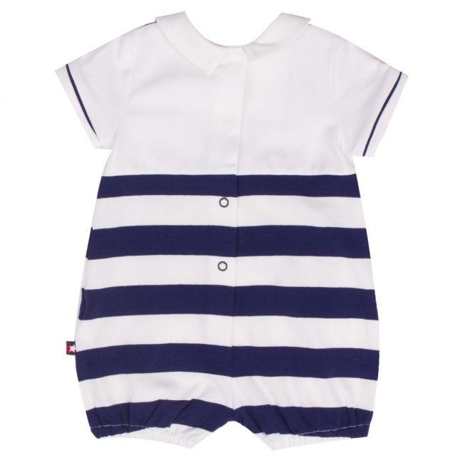 Baby Navy Stripe Outfit Romper