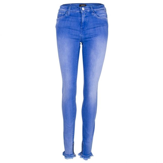 Womens Blue Wash High Rise Ankle-Zip Joi Skinny Fit Jeans