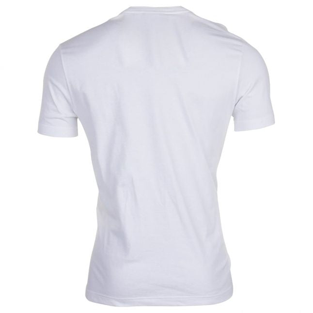 Mens White Chest Logo Regular Fit S/s Tee Shirt