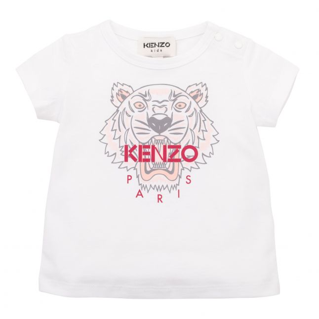 Girls White S/s T-Shirt