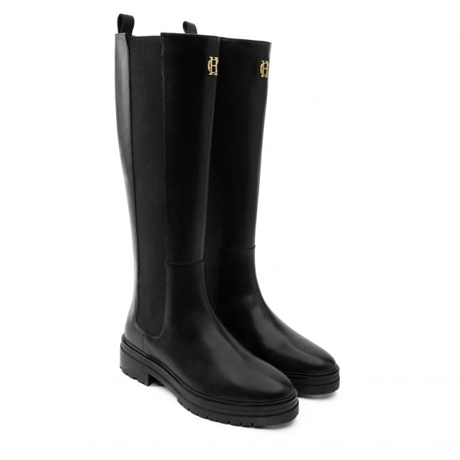 Womens Black Astoria Knee Boots