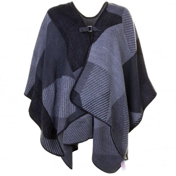 Womens Black Vivarna Poncho