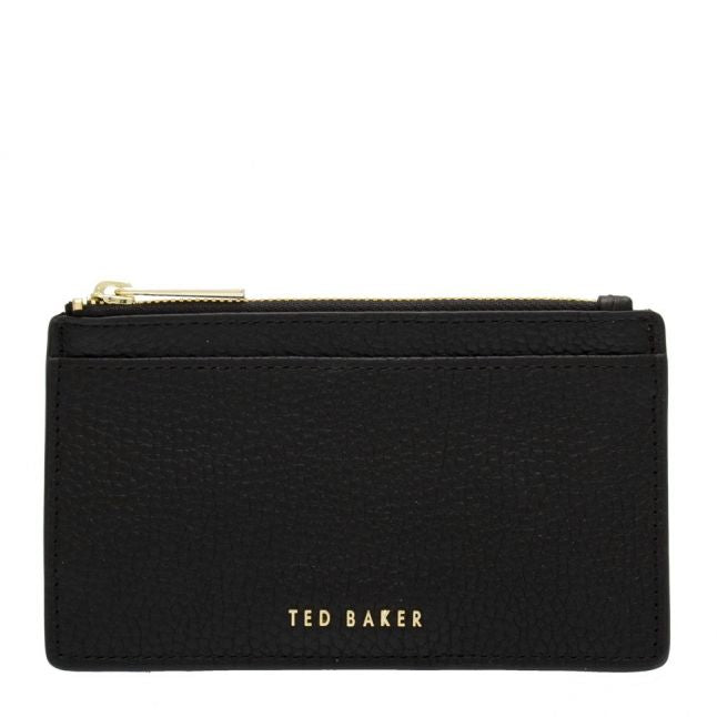 Womens Black Briell Zip Card Holder