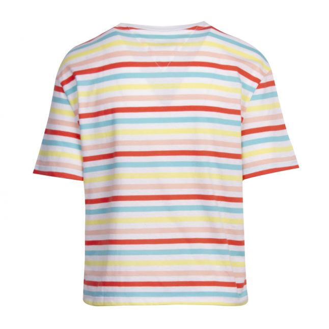 Womens Frozen Lemon Multi Stripe Logo S/s T Shirt