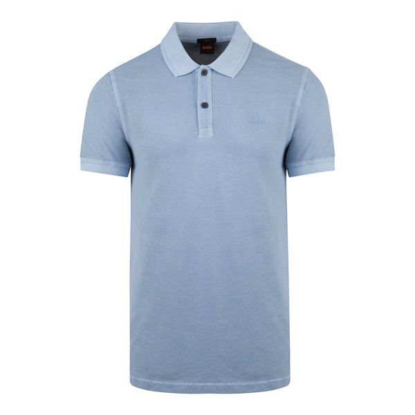 Mens Light/Pastel Blue Prime S/s Polo Shirt