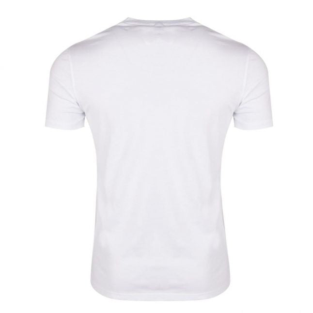 Mens White Chest Logo Beach S/s T Shirt