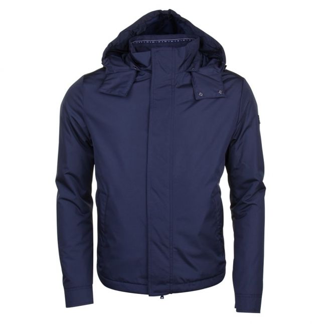 Paul & Shark Mens Navy Hooded Shark Fit Jacket