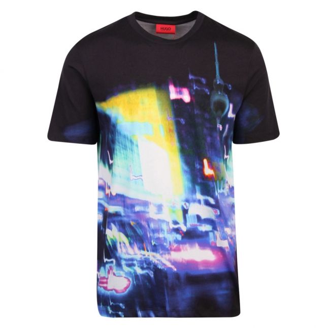 Mens Black Ducy Printed S/s T Shirt