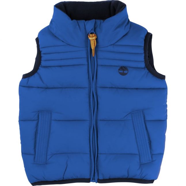 Boys Electric Blue Puffer Gilet